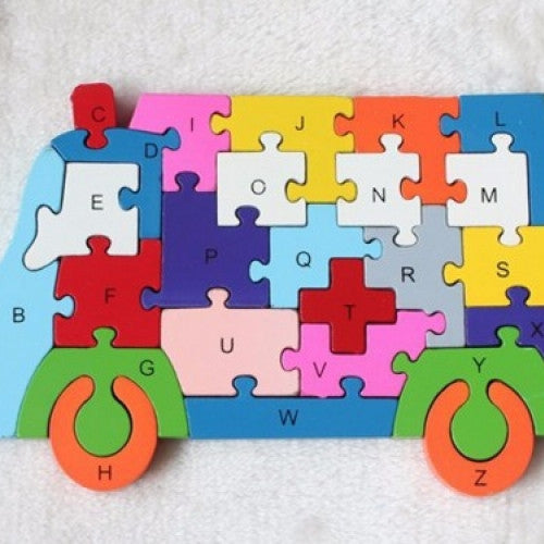 Ambulance Puzzle Wood Educational Toy